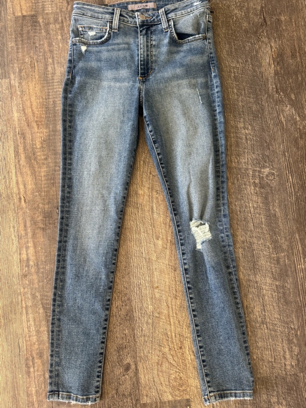Joe's Jeans High Rise Curvy Skinny Ankle Distressed denim Jeans Size Medium NWT